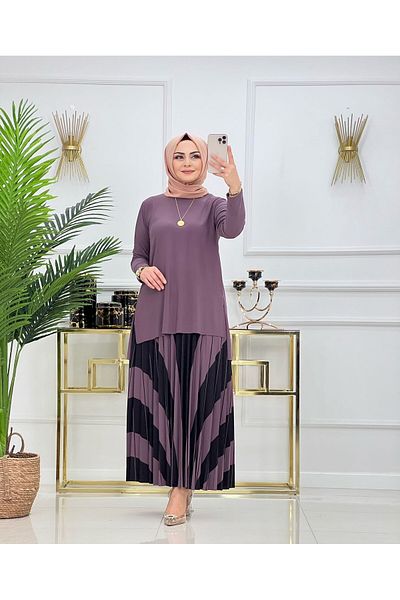NİSUM MODA Σετ με μοτίβο με άμμο
