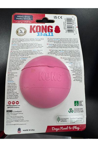 Kong Puppy Ball Hole Ball-Shaped Multi-Purpose Puppy Dog ​​Toy M/L