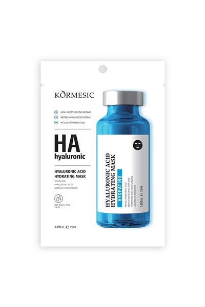 Kormesic 5 pieces of Cormicrek Hyaluronic Acid Mask 25 ml