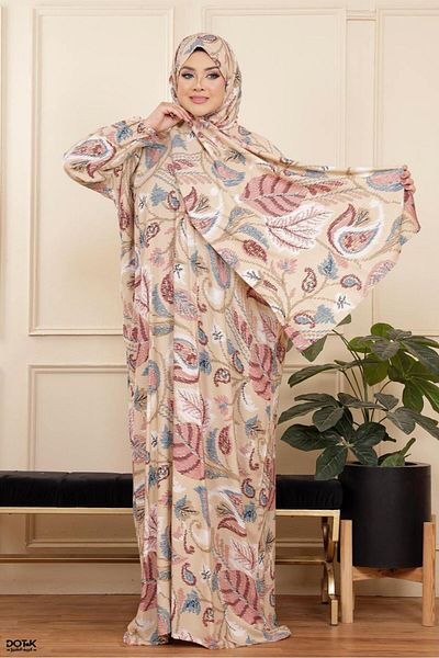 Generies Prayer cloak with attached scarf, anti-shrink cotton material