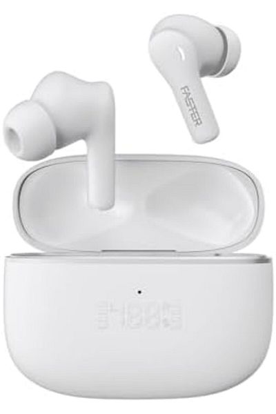 Faster Maverick Bluetooth Earbuds- 5.4 Bluetooth Earphones ENC AI Enhanced Calls 4 Quad Mics- Wirele