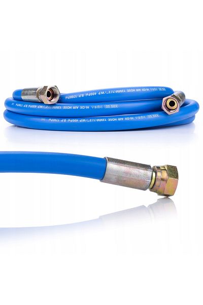 Rosfix Wąż natryskowy 5m do agregatu tynkarskiego 1/2" W.P 400Psi B.P 1700Psi Blue Dragon BD57