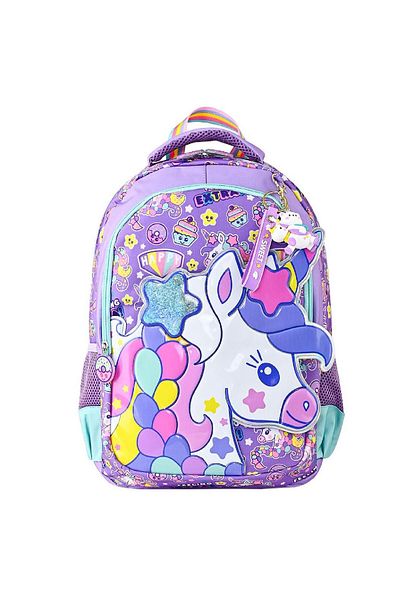 MUGGLE Geantă de școală Unicorn cu 2 compartimente + Cutie de prânz
