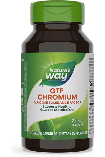 Nature's Way وظيفة الأنسولين كروم Gtf بولينيكوتينات