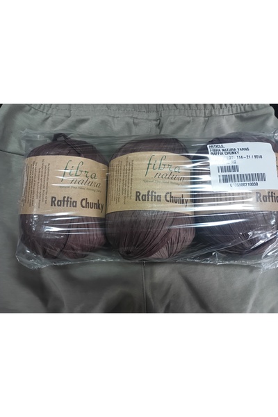 Himalaya Raffia chunky 3lü kahve rengi