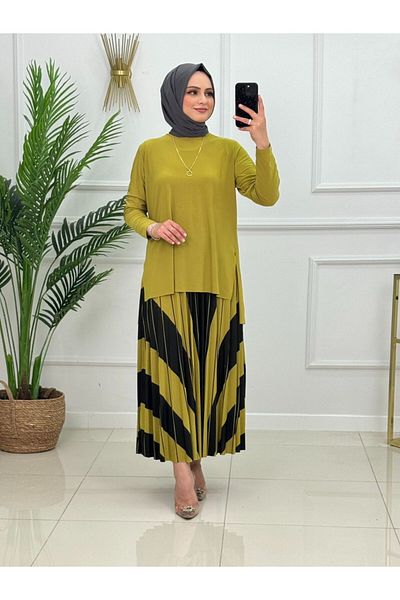 NİSUM MODA Σετ με μοτίβο με άμμο