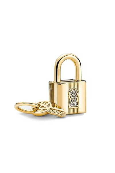 OEM Charm compatible with Pandora bracelet, Lock with Key model