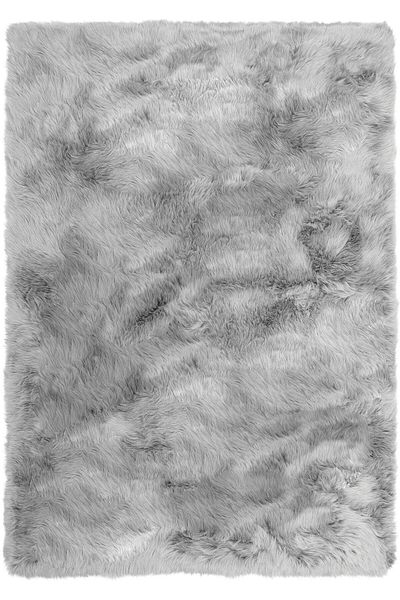 LUNA HOME »Valeria« faux fur rug very soft and fluffy, grey 140x200 cm