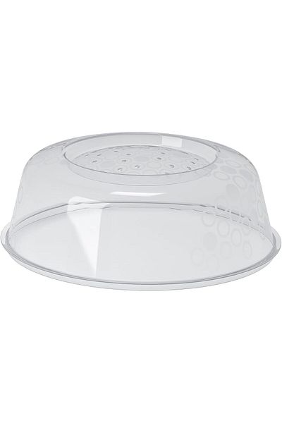 IKEA ESTABLISHER PRICKIG Microwave lid, grey, 26 cm (10 ")