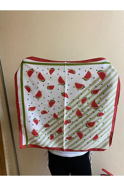 sema aksesuar Fruit Watermelon Patterned Bandana - Summer Hair Accessory - Scarf - Gift
