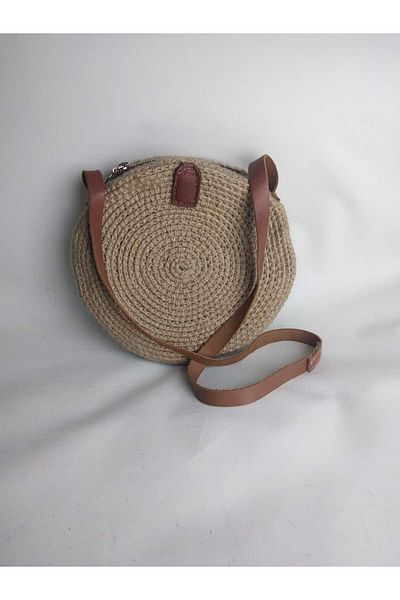 RELYA Women's Mink Zippered Strap Hand Shoulder Bag Width 23 cm Length 20 cm Depth 5 cm