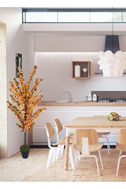 Nettenevime Yapay Ağaç Pastel Soft Tonlar 3 Renk Japon Kiraz Çiçeği Bahardalı Ağacı Sakura Çiçeği Çalılı 125cm