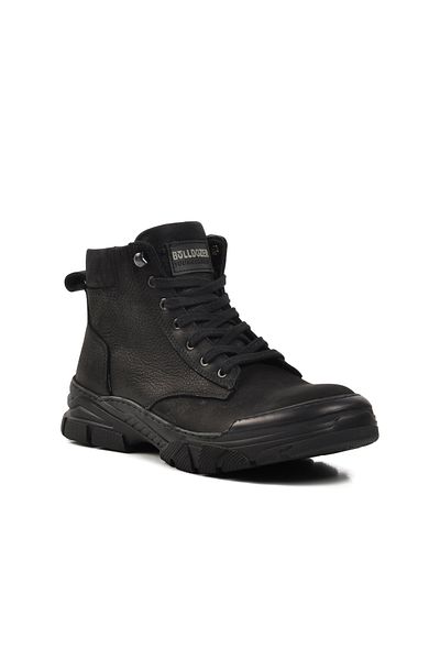 Bulldozer Μαύρα ανδρικά μποτάκια Nubuck 240038 M