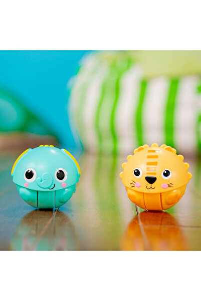 Bright Starts لعبة جيجابلز رول آند تشيس بالز، من عمر 6 إلى 36 شهرًا