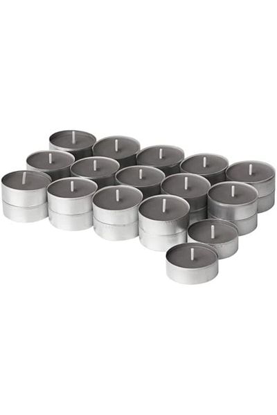 IKEA BC233 ENSTAKA Mini Scented Candle Tealight Gray Candle, Aromatherapy