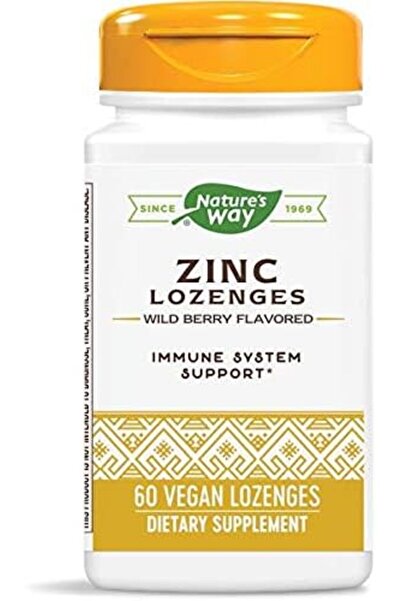 Nature's Way 60 قرص زنك بنكهة التوت الطبيعية