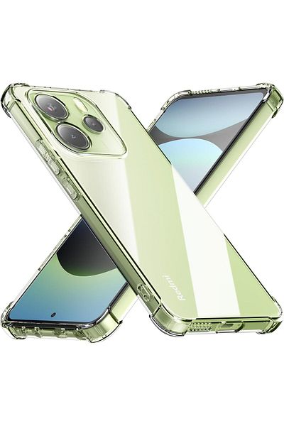 ALC MOBILE Anti-shock, transparent case compatible with Xiaomi Redmi Note 14 4G