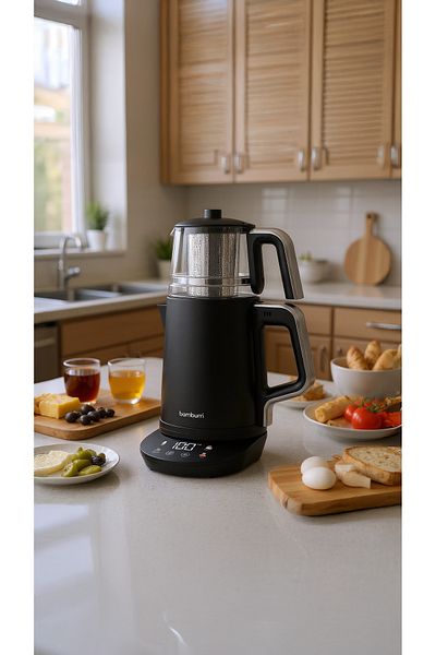 Bambum Zelda Digit Glass Chamber Tea Machine Black Digital