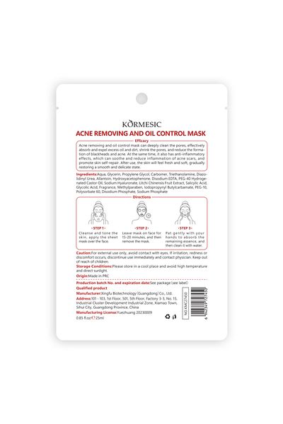 Kormesic 5 pieces of Cormicrek Acne and Oil Control Mask 25 ml