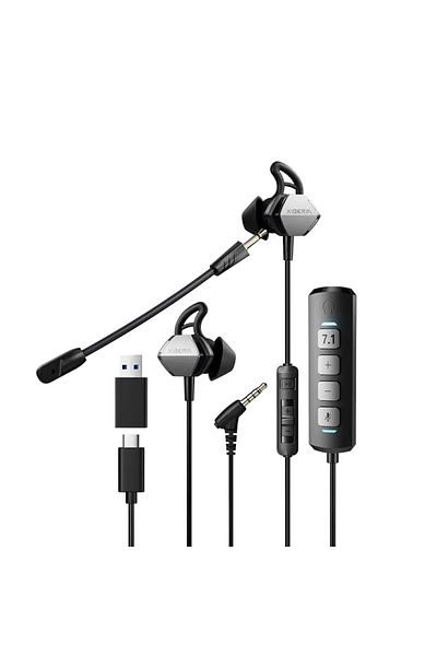 XIBERIA Xperia MG-2S In-Ear Gaming Headset with 7.1 Surround Sound, Noise Reduction Microphone, PC and Mobile Support
