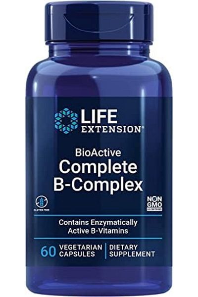 Life Extension BioActive Complete B-Complex, 60 Vegan Capsules