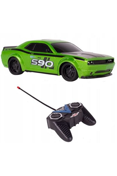DDE Hungary Remote-Controlled Racing Car, Rear-Wheel Drive, 18cm x 8cm x 5cm, Green