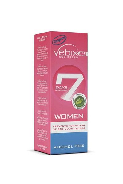 Vebix Max Deo Cream for Women - Antiperspirant