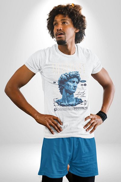 Angemiel Mentalite and Power Mental Legacy Deep Thoughts White Oversize Women Men Front Printed T-Shirt