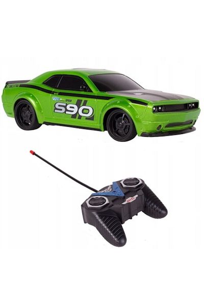 DDE Hungary Remote-Controlled Racing Car, Rear-Wheel Drive, 18cm x 8cm x 5cm, Green