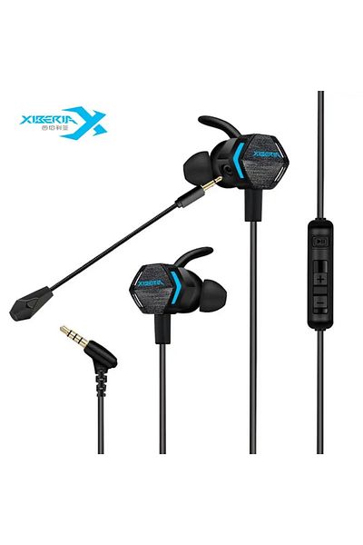 XIBERIA Xperia MG-2 In-Ear Gaming Headset with Built-in Sound Card and Detachable Microphone with Additional External Sound Card