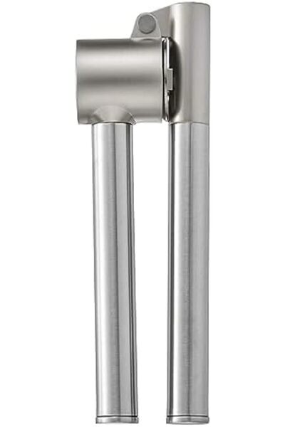 IKEA KONCIS Stainless Steel Garlic Press, 16 cm, Removable Insert for Easy Cleaning, Brushed Nickel Finis