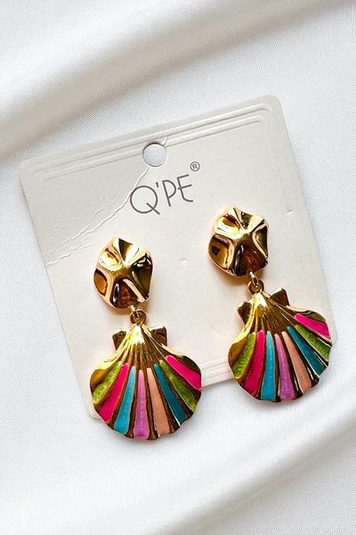 PETEK AKSESUAR Sea Sea Star Mussels Reef Earrings