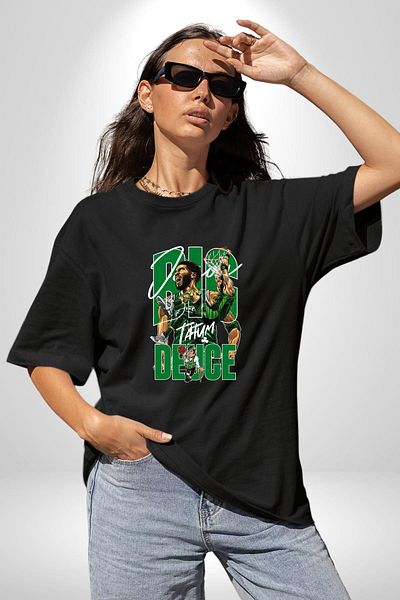 Angemiel Infinite Speed Basketball Shots Black Oversize Women Men Front Printed T-Shirt
