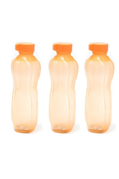 Nayasa Set of 3 BPA-Free 1L Water Bottles – Leak-Proof, Durable & Reusable Plastic Bottles for Gym & School