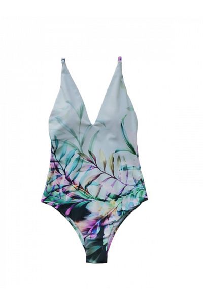 OEM One-piece swimsuit flower pattern