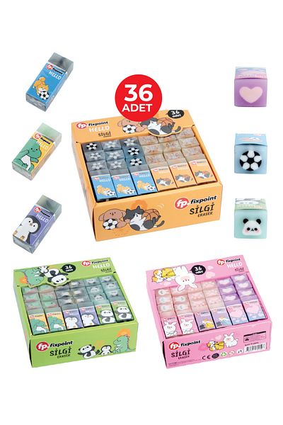 FixPoint Transparent Mixed Figure Eraser P-0973 36Li