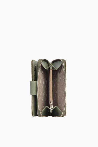 CENGİZ PAKEL Cengiz Pakel Medium Size Women's Wallet with Snap Detail – 65298L - Green