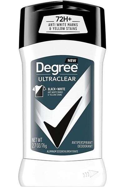 Degree Men Ultra Clear Black Plus White Antiperspirant Deodorant 2.7 Ounce (Pack of 3)