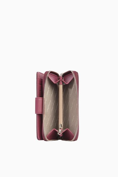 CENGİZ PAKEL Cengiz Pakel Medium Size Women's Wallet with Snap Detail – 65298L - Plum