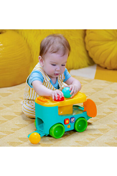 Bright Starts لعبة كرة حافلة سفاري بوب آند رول، من 6 إلى 36 شهرًا