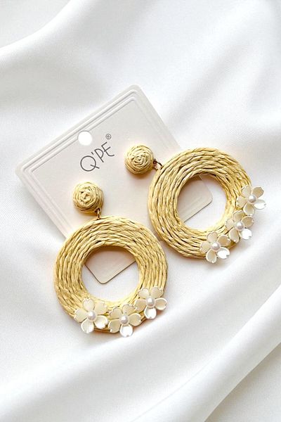 PETEK AKSESUAR Wicket Ring Flower Earring