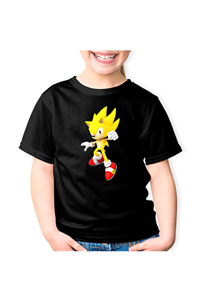 OEM Tricou copii Super Sonic the Hedgehog Desene Animate Cartoon