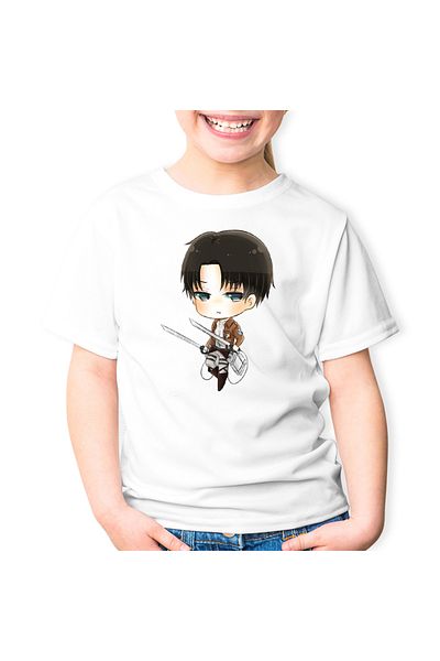 OEM Tricou copii Captain Levi Attack on Titan AOT Bebe Anime