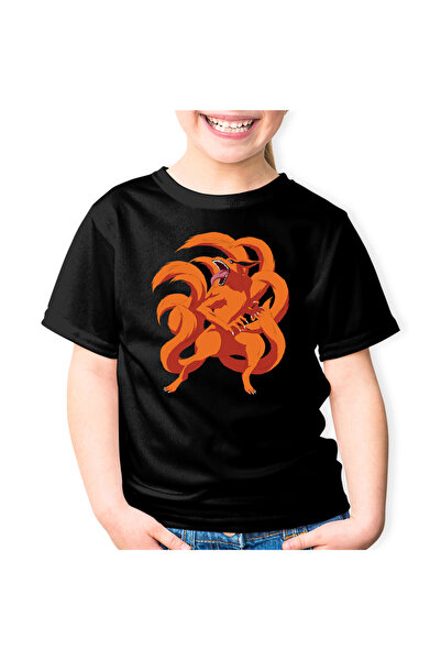 OEM Tricou copii Naruto Nine Tailed Vulpe Dragon Anime