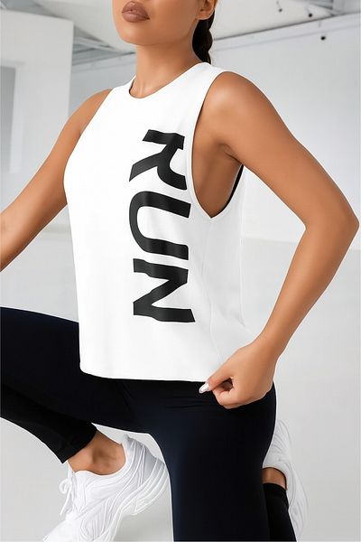GHASSY CO. Ghassy Co. Women's Run Breathable Running Workout Sleeveless Sports Singlet