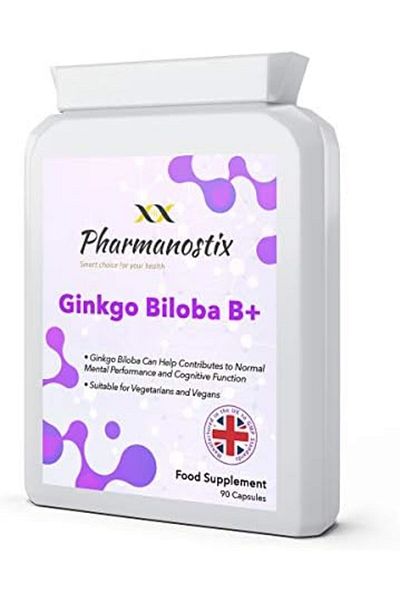 Pharmanostix Ginkgo Biloba B Plus Supplement 6000mg Daily Serving - 90 Capsules