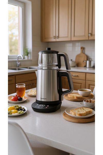 Bambum Zelda Digit Glass Chamber Tea Machine Inox Digital