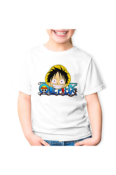 OEM Παιδικό T-shirt Ολόσωμο Ψάθινο Καπέλο Pirates Luffy Captain Crew
