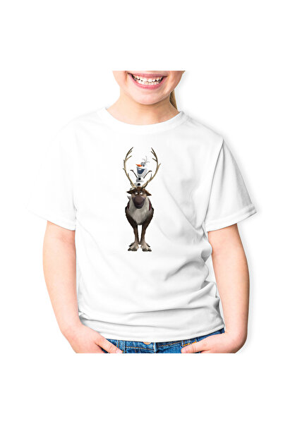 OEM Tricou copii Disney Elsa Frozen Olaf Sven Desene