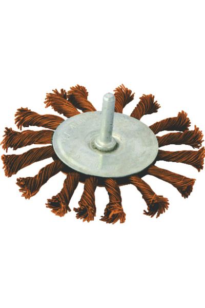 flores Aggressive circular brush, twisted steel wire, for drill, 75 mm